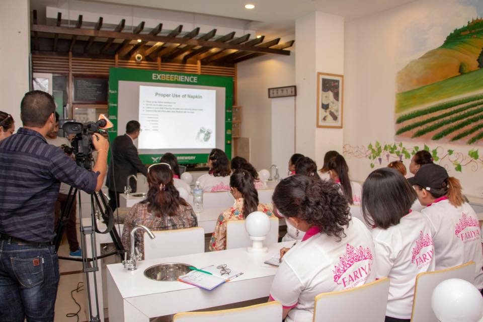 Dining Etiquette and Wine Appreciation class for “Miss Curvy Contestants 2019”