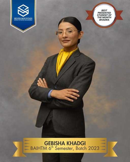 GEBISHA KHADGI - Best Groomed Student Bhadra 2083